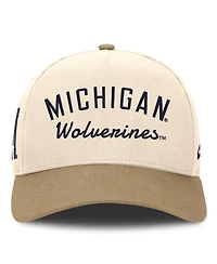 Nike Men's and Women's Natural/Beige Michigan Wolverines Legacy Rise Adjustable Hat