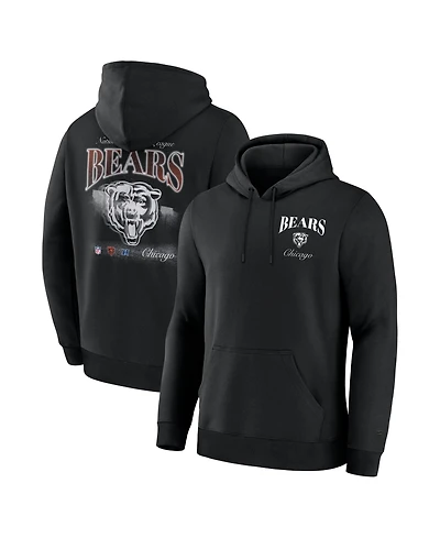 Fanatics Men's Black Chicago Bears Nightfall Long Sleeve Fleece Hoodie