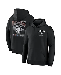 Fanatics Men's Black Chicago Bears Nightfall Long Sleeve Fleece Hoodie