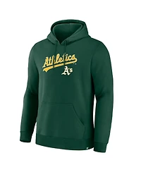 Fanatics Men's Green Athletics Lock-Up Legacy Hoodie