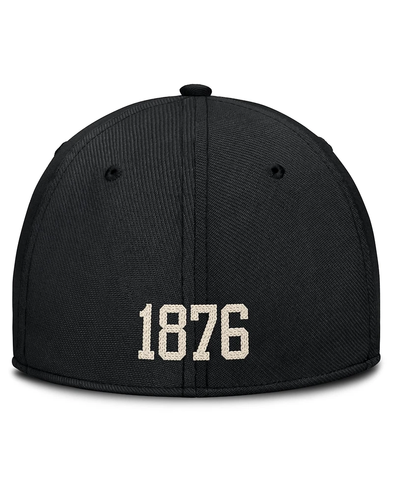 Nike Men's Black Oregon Ducks Campus Prep Chained Arched Swooshflex Flex Hat