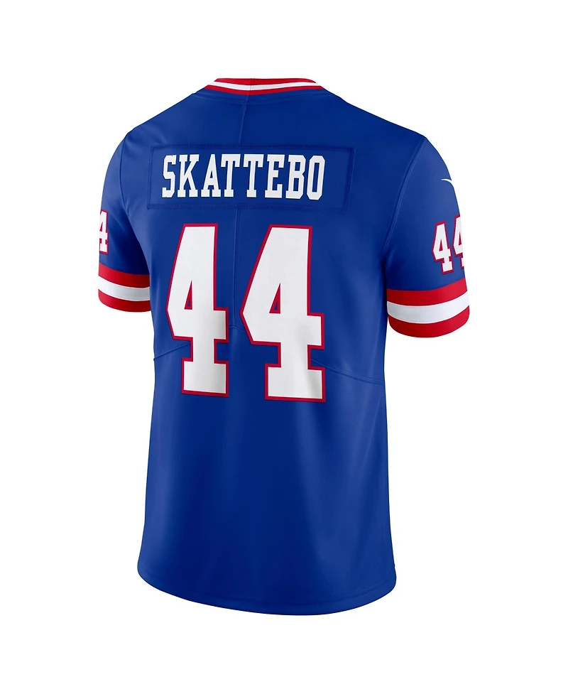 Nike Men's Cam Skattebo Royal New York Giants Legacy Vapor Untouchable Stitched Limited Jersey