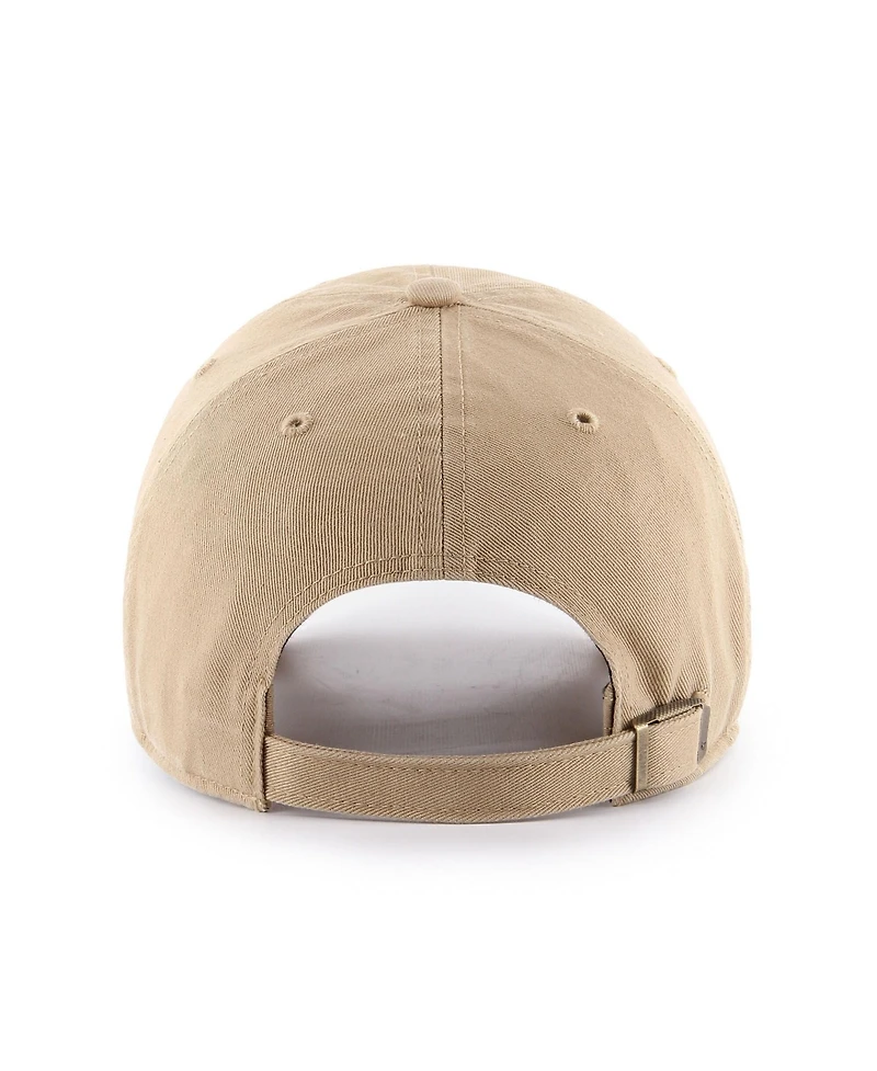 '47 Brand Men's Khaki New York Knicks Fast Break Chase Region Clean Up Adjustable Hat