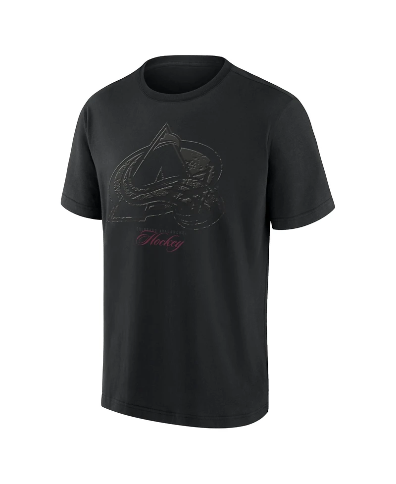 Fanatics Men's Colorado Avalanche Blackout Heavyweight T-Shirt
