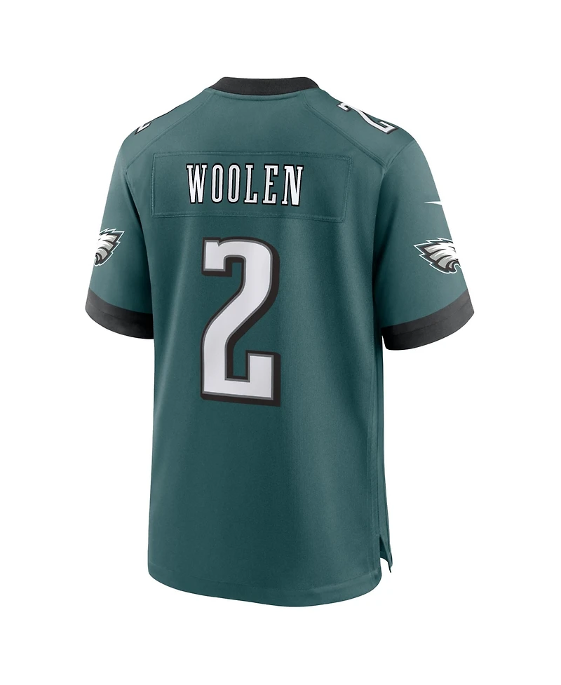 Nike Men's Tariq Woolen Midnight Green Philadelphia Eagles Team Game Jersey