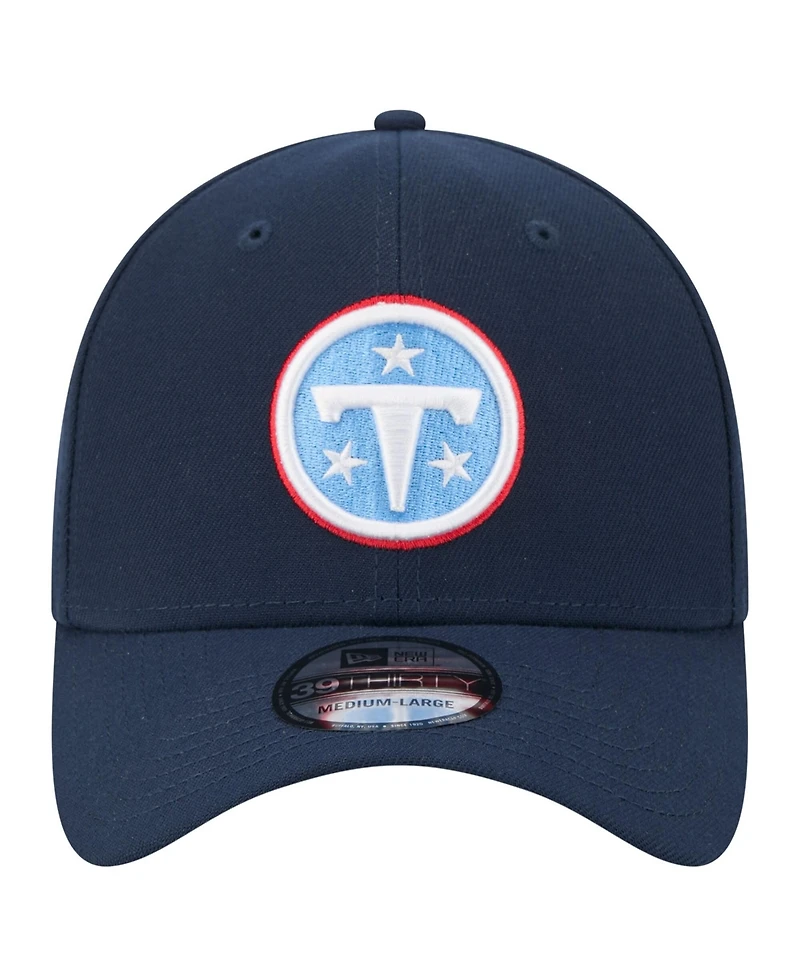 New Era Men's Navy Tennessee Titans Core Team 39THIRTY Flex Hat