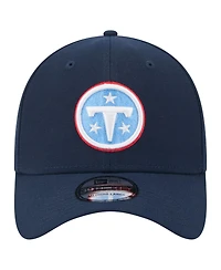 New Era Men's Navy Tennessee Titans Core Team 39THIRTY Flex Hat