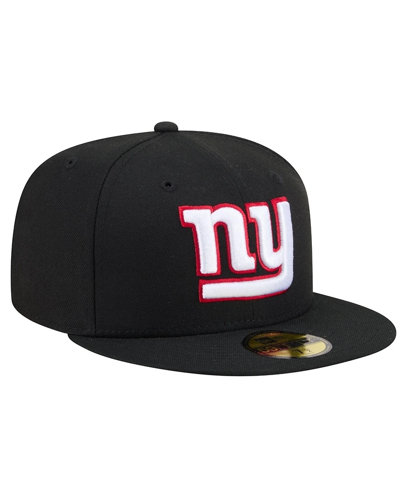 New Era Men's Black York Giants 59FIFTY Fitted Hat
