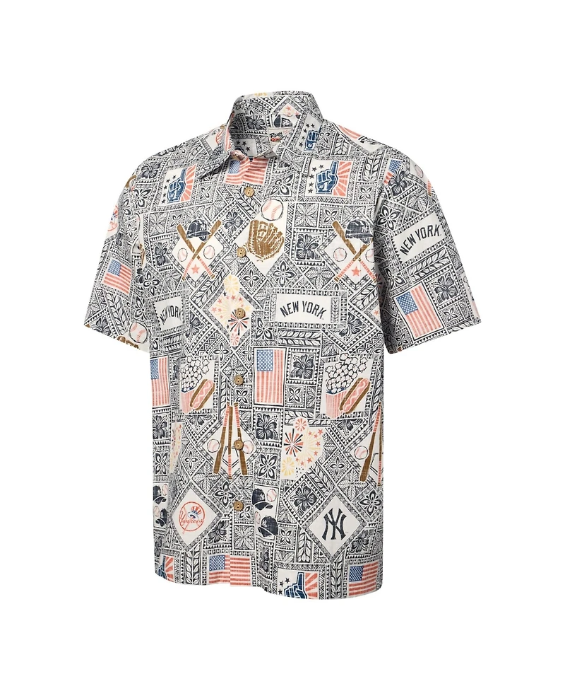 Reyn Spooner Men's Navy New York Yankees Americana Button-Up Shirt