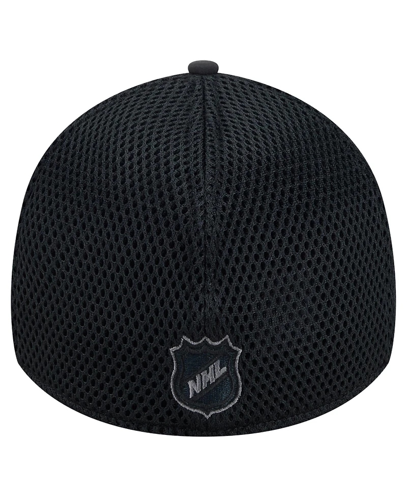 New Era Men's Black Dallas Stars Blackout 39THIRTY Flex Fit Hat