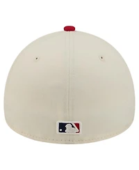 New Era Men's Cream Philadelphia Phillies Chrome A-Frame 59FORTY Fitted Hat