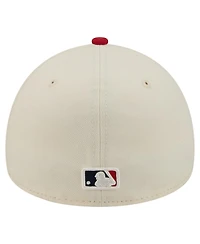 New Era Men's Cream St. Louis Cardinals Chrome A-Frame 59FORTY Fitted Hat