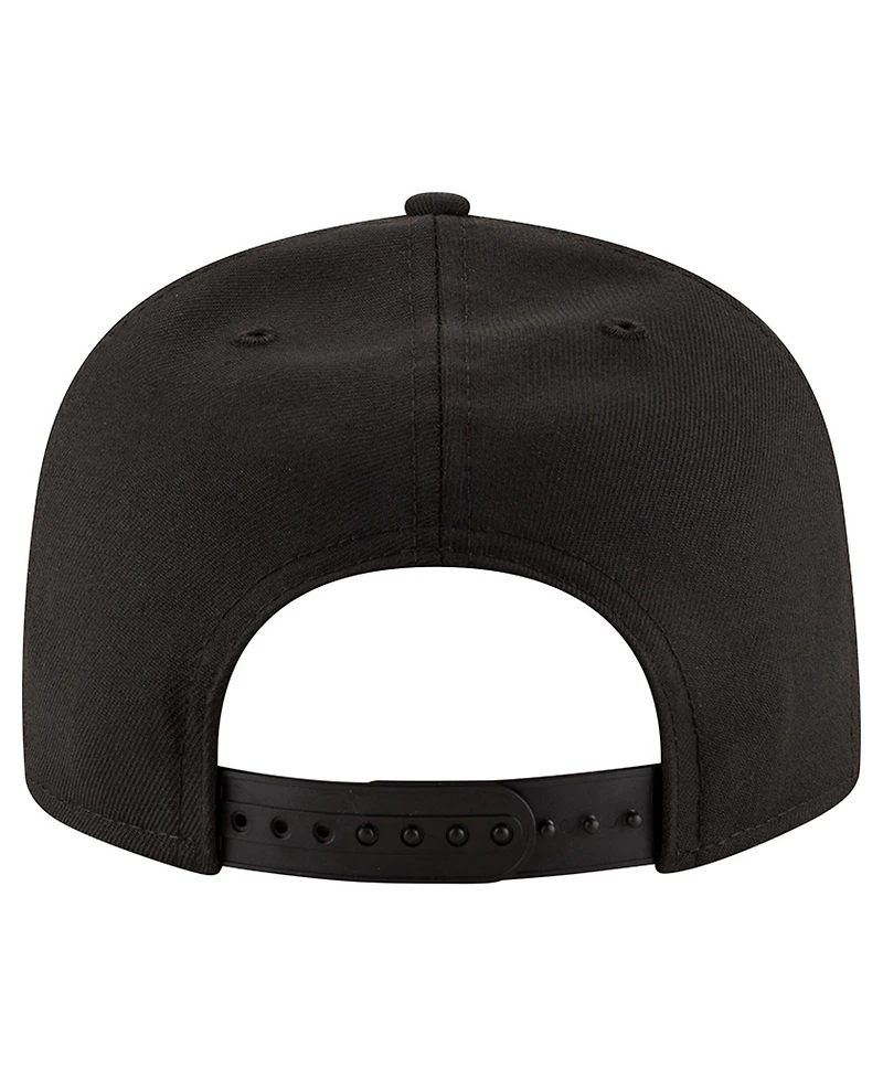 New Era Men's Black/White Minnesota Timberwolves 9FIFTY Snapback Hat