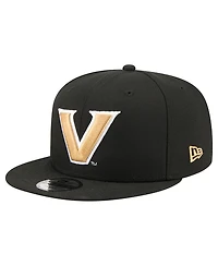 New Era Men's Black Vanderbilt Commodores Team 9FIFTY Snapback Hat
