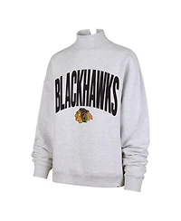 '47 Brand Women's Heather Gray Chicago Blackhawks Subtle Muse Sweatshirt