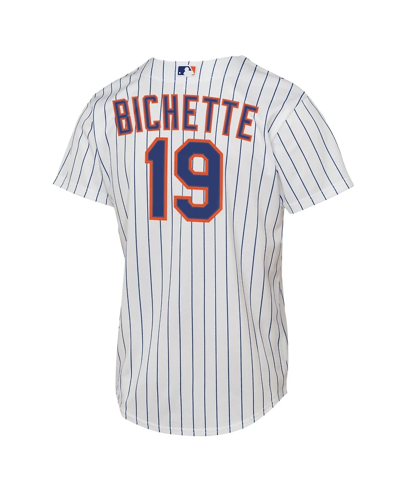 Nike Big Boys and Girls Bo Bichette White New York Mets Home Baseline Jersey