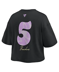 Fanatics Women's Paige Bueckers Black Dallas Wings Name & Number Cropped Top
