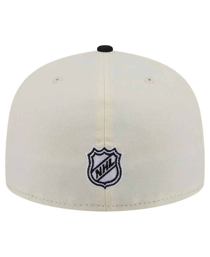 New Era Men's Cream Chicago Blackhawks 250th Anniversary of the United States Two-Tone 59FIFTY Fitted Hat