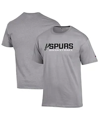 Champion Men's Gray San Antonio Spurs Basketball Jersey Cotton T-Shirt