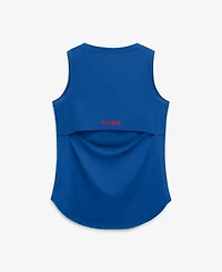 Fanatics Women's Royal Chicago Cubs Draped Mesh Back Performance Tank Top
