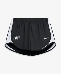 Nike Women's Black Philadelphia Eagles Tempo Mid-Rise Dri-fit Shorts