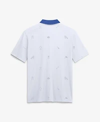 Jordan Men's White Florida Gators Vapor Pattern Dri-fit Polo Shirt