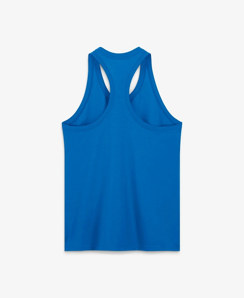 Nike Women's Blue Detroit Lions Primetime Tri-Blend Dri-fit Tank Top