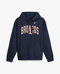 Nike Men's Navy Denver Broncos Expect Victory Club Fleece Pullover Hoodie