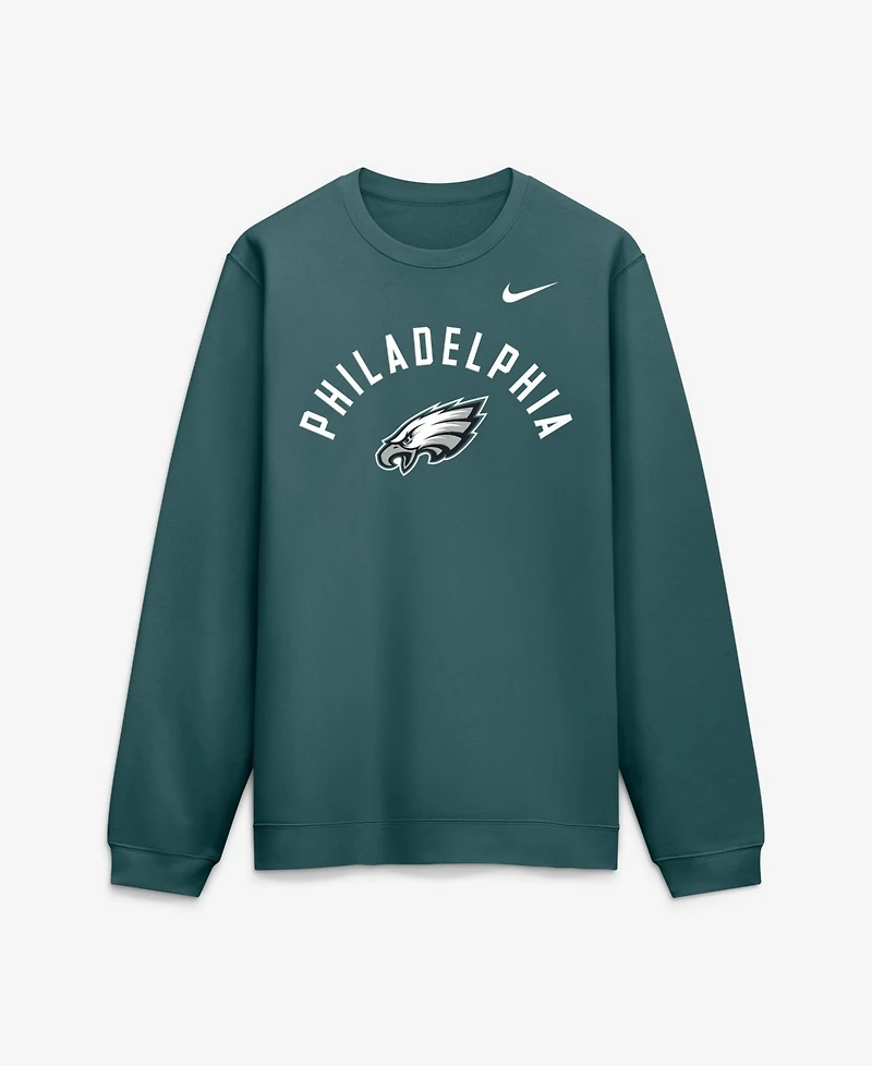 Nike Men's Midnight Green Philadelphia Eagles Defensive Leader Club Fleece Pullover Sweatshirt