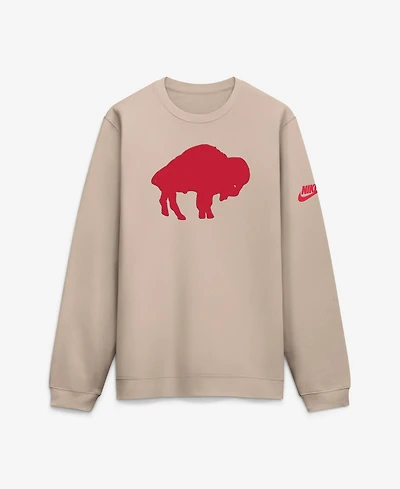Nike Men's Sand Buffalo Bills I-Formation Rewind Club Crew Sweatshirt