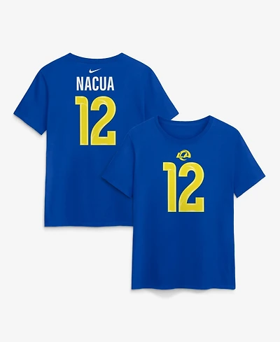 Nike Women's Puka Nacua Royal Los Angeles Rams Name & Number T-Shirt