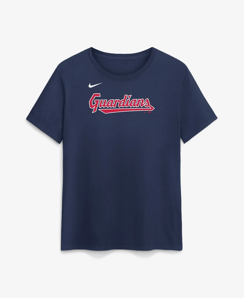 Nike Women's Travis Bazzana Navy Cleveland Guardians Name & Number T-Shirt