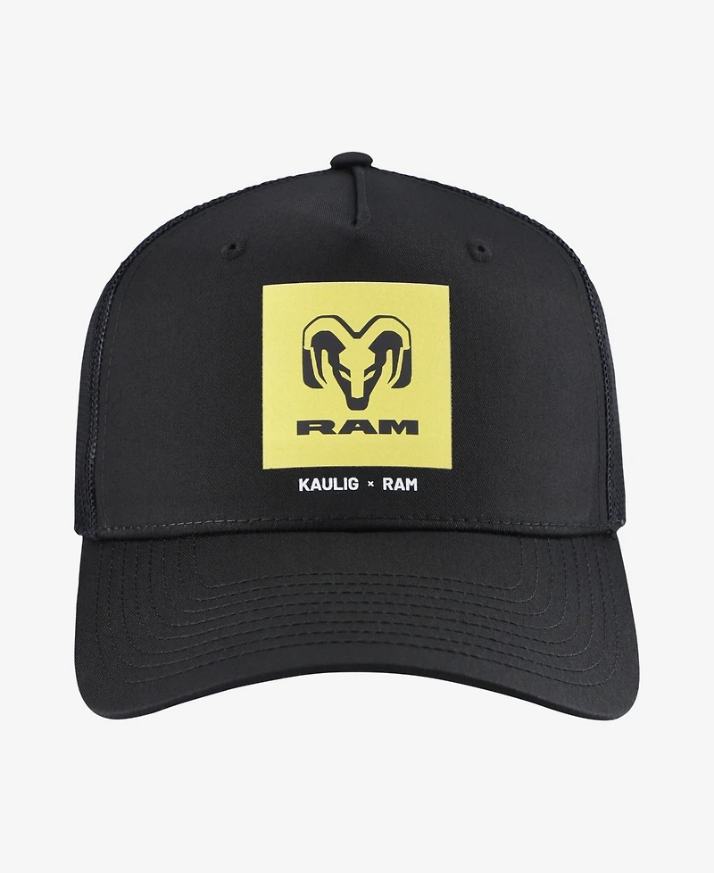 Kaulig Racing Men's and Women's x Ram Black Square Trucker Adjustable Hat