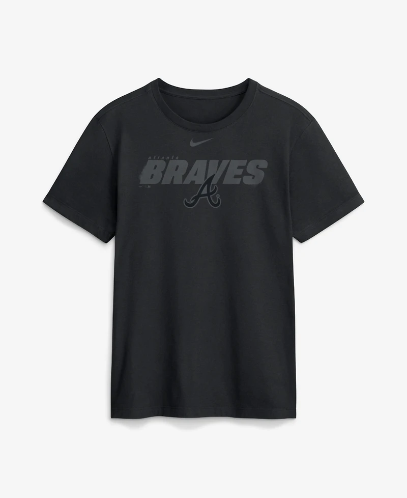 Nike Men's Black Atlanta Braves Tonal Club T-Shirt
