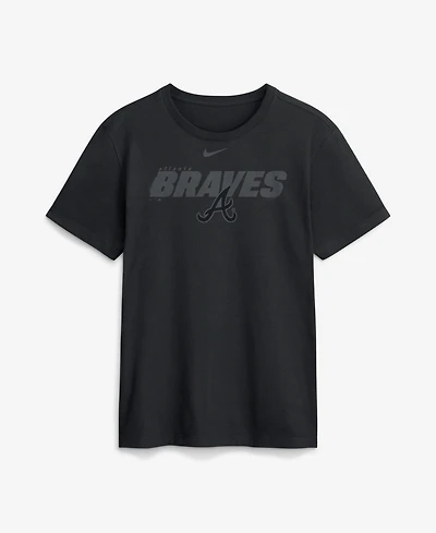 Nike Men's Black Atlanta Braves Tonal Club T-Shirt