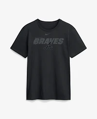 Nike Men's Black Atlanta Braves Tonal Club T-Shirt
