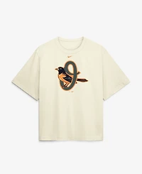 Nike Women's Cream Baltimore Orioles Premium Essentials Relaxed Boxy T-Shirt