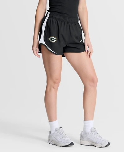 Nike Women's Green Bay Packers Tempo Mid-Rise Shorts, 3.25" Shorts