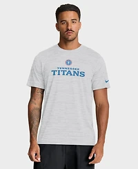 Nike Men's Ash Tennessee Titans Velocity Endurance Run Dri-fit T-Shirt