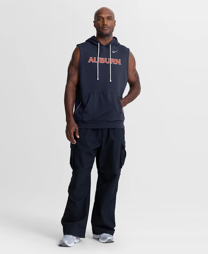 Nike Men's Navy Auburn Tigers 2026 Sideline Sleeveless Dri-fit Hoodie