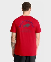 Nike Men's Red Buffalo Bills Split Logo T-Shirt