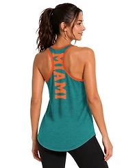 G-iii 4Her by Carl Banks Women's Aqua Miami Dolphins Tater Ii Racerback Tank Top