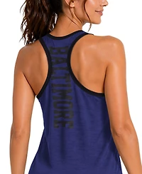G-iii 4Her by Carl Banks Women's Purple Baltimore Ravens Tater Ii Racerback Tank Top
