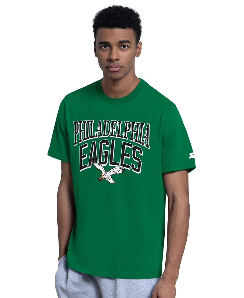 Starter Men's 2-Pack Kelly Green/Gray Philadelphia Eagles Throwback Logo T-Shirt Set