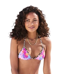 Lascana Women's Leopard Cheetah Floral Triangle Bikini Swimsuit Top Bra Sizing