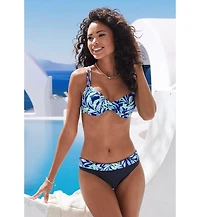 Lascana Women's Tropical Print Underwire Bikini Swimsuit Top Bra Sizing
