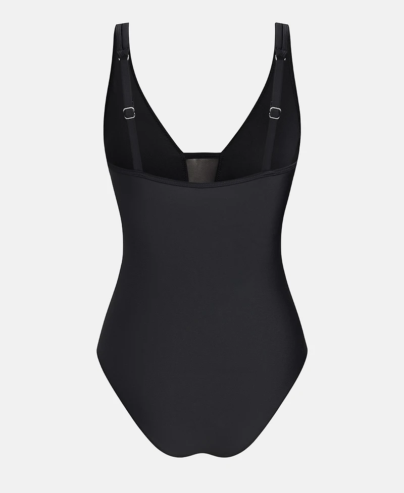 Cupshe Women's One-Piece Swimsuit With Mesh Panel