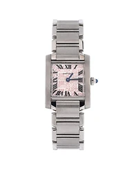 Pre-Owned Cartier Limited Edition Tank Francaise Quartz Watch in Stainless Steel 20mm