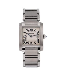 Pre-Owned Cartier Tank Francaise Quartz Watch in Stainless Steel 25mm