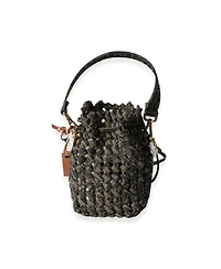 Pre-Owned Fendi Brown Jacquard Interlace Canvas Mini Mon Tresor